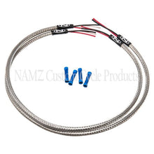 Load image into Gallery viewer, NAMZ Turn Signal Harness 24in. (SS Braided &amp; Clear Coated - For Triple Tree Mounted Signals) Misc Powersports NAMZ   
