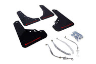 Rally Armor 12-18 Fiat 500 Black UR Mud Flap w/Red Logo Mud Flaps Rally Armor   
