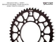 Vortex Racing V4 47 Tooth 525 Rear Sprocket - Black | 435CZKV4-47