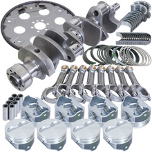 Load image into Gallery viewer, Eagle Chevy 350 1Pc 3.750in Crank 5.700in I-Beam Rods 4.000in Pistons 168 Tooth FP Balanced Assembly Eagle
