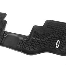 Load image into Gallery viewer, Rugged Ridge Floor Liner Rear Black 1976-1986 Jeep Logo CJ-7 87-95 Jeep Wrangler YJ Rugged Ridge
