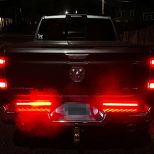 Load image into Gallery viewer, Putco 18-22 Jeep Wrangler JL/19-22 Ram 1500 18in Split Light Blade Direct Fit Kit Red/Amber/White Light Tailgate Bar Putco
