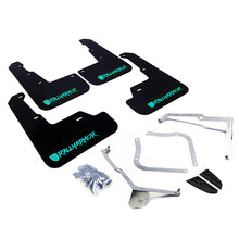 Load image into Gallery viewer, Rally Armor 15-21 Subaru WRX/STI Black UR Mud Flap w/Teal Altered Font Logo Mud Flaps Rally Armor   
