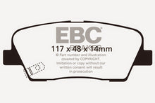 Load image into Gallery viewer, EBC 06-09 Hyundai Entourage 3.8 Ultimax2 Rear Brake Pads Brake Pads - OE EBC   
