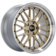 BBS LM 20x9 5x114.3 ET40 PFS Gold Center Diamond Cut Lip Wheel - 82mm PFS/Clip Required | LM289GPK