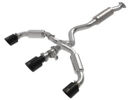 aFe 23-24 Toyota GR Corolla L3 1.6L (t) Gemini XV 3in to 2-1/2in Cat Back Exhaust w/ Black Tips Catback aFe   