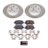 Power Stop 08-16 Volvo XC70 Rear Semi-Coated Rotor Kit Brake Kits - Performance Blank PowerStop   