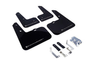 Rally Armor 12-18 Hyundai Veloster Black UR Mud Flap w/ Silver Logo Mud Flaps Rally Armor   