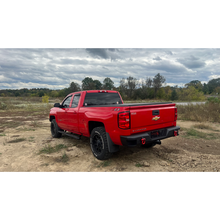 Load image into Gallery viewer, Fishbone Offroad 07-18 Chevrolet Silverado 1500/2500/3500 Double Cab Oval Side Steps -Black Textured Fishbone Offroad
