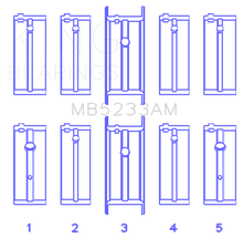 Load image into Gallery viewer, King Engine Bearings Nissan L20B/Z20/Z22/Z24 (Size +0.75mm) Main Bearing Set King Engine Bearings
