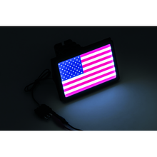 Load image into Gallery viewer, Kuryakyn Freedom Flag LED Hitch Cover Black
