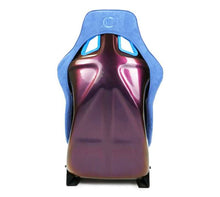 Load image into Gallery viewer, NRG FRP Bucket Seat (Medium) Prisma-Chromatic Royal Blue Vegan Suede w/ Chameleon Back
