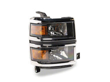 Load image into Gallery viewer, Raxiom 14-15 Chevrolet Silverado 1500 OE Style Headlights/ Chrome Trim- Black - Clear Lens | S169259
