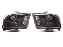 Load image into Gallery viewer, Raxiom 05-09 Ford Mustang Excluding GT500 LED Halo Projector Headlights- Blk Housing (Clear Lens) Headlights Raxiom
