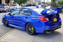 Load image into Gallery viewer, Rally Armor 15-21 Subaru WRX/STI Black UR Mud Flap w/Green Logo Mud Flaps Rally Armor   
