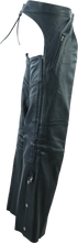 Load image into Gallery viewer, Kuryakyn Leather By River Road Longhaul Leather Chaps Black - Large Pants Kuryakyn
