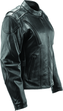 Load image into Gallery viewer, Kuryakyn Leather By River Road Race Leather Jacket Black Womens - Small Jackets - Leather Kuryakyn

