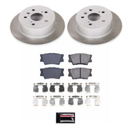 Power Stop 12-17 Toyota Camry Rear Semi-Coated Rotor Kit Brake Kits - Performance Blank PowerStop   