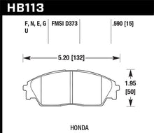 Load image into Gallery viewer, Hawk Honda/ Acura 88-91 Civic Wagon/90-91CRX Si/ 88-90 Prelude S HPS Street Front Brake Pads Brake Pads - Performance Hawk Performance   
