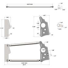 Load image into Gallery viewer, QA1 HD Pro Rear Drag 4-Link System - No Shocks/Springs | R070-000
