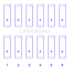 Load image into Gallery viewer, King Engine Bearings Isuzu 6Vd1 (Size +0.75mm) Connecting Rod Bearing Set King Engine Bearings
