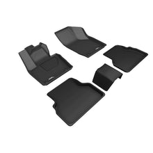 Load image into Gallery viewer, 3D MAXpider 2015-2018 Audi Q3 Kagu 1st &amp; 2nd Row Floormats - Black
