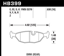 Load image into Gallery viewer, Hawk 84-4/91 BMW 325 (E30) HPS Street Rear Brake Pads Brake Pads - Performance Hawk Performance   
