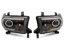 Load image into Gallery viewer, Raxiom 07-13 Toyota Tundra Axial Series Projector Headlights w/ LED Bar- Blk Housing (Clear Lens) Headlights Raxiom
