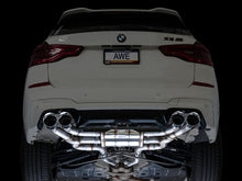 Load image into Gallery viewer, AWE Tuning 20-25 BMW X3 M/M Comp (F97) AWD SwitchPath Axle-back Exhaust - Chrome Silver Tips
