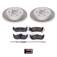 Power Stop 04-15 Nissan TITAN Rear Semi-Coated Rotor Kit Brake Kits - Performance Blank PowerStop   