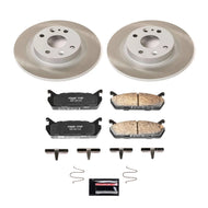 Power Stop 91-96 Mercury Tracer Rear Semi-Coated Rotor Kit Brake Kits - Performance Blank PowerStop   