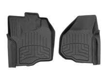 Load image into Gallery viewer, WeatherTech 2013-2016 Ford F-250/F-350/F-450/F-550 Front FloorLiner HP - Black | 444331IM
