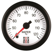 Load image into Gallery viewer, AutoMeter Gauges Autometer Stack 52mm 40-120 Deg C 1/8in NPTF Male Pro Stepper Motor Water Temp Gauge - White
