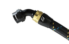 Load image into Gallery viewer, GReddy AN10 60 DEGREE HOSE END SWIVEL BLACK/GOLD ANODIZED | 12801060
