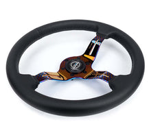 Load image into Gallery viewer, NRG Light Weight Gaming Steering Wheel - Splitz NeoChrome Silver Spokes Perforated Leather | ST-010MC-PR
