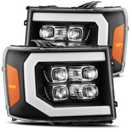 AlphaRex LED Projector Headlights Plank Style Design Gloss Black 880609
