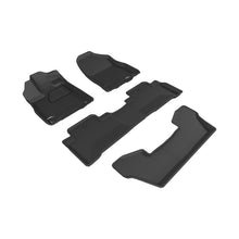 Load image into Gallery viewer, 3D MAXpider 2017-2020 Acura MDX Kagu 1st &amp; 2nd &amp; 3rd Row Floormats - Black
