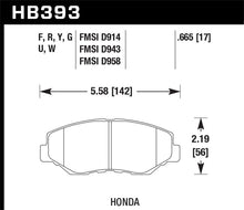 Load image into Gallery viewer, Hawk 03-08 Honda Pilot / 03-11 Honda Element HP+ Street Front Brake Pads Brake Pads - Performance Hawk Performance   
