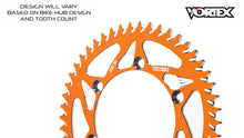 Load image into Gallery viewer, Vortex Racing 45 Tooth 520 Rear Sprocket - Orange | 170ZO-45
