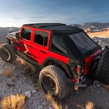 Load image into Gallery viewer, Rugged Ridge 2018+ Jeep Wrangler JLU 4 Dr Black Diamond Stitch Cloth Voyager Top (Tinted) Rugged Ridge
