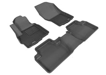 Load image into Gallery viewer, 3D MAXpider 2011-2019 Mitsubishi Outlander Kagu 1st &amp; 2nd Row Floormats - Black | L1MT01001509
