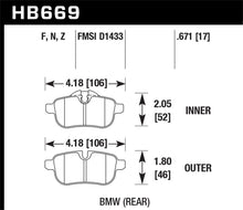 Load image into Gallery viewer, Hawk 09-12 BMW Z4 Rear Street Brake Pads Brake Pads - Performance Hawk Performance   
