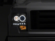 Load image into Gallery viewer, Raxiom 09-14 Ford F-150 G2 Super White LED Halo Projector Headlights- Black Housing- Clear Lens | T542835
