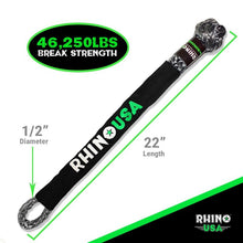 Load image into Gallery viewer, Rhino USA Synthetic Soft Shackle Gray Shackle Kits Rhino USA
