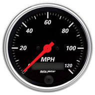 Autometer Designer Black 3-3/8in Electric 120MPH Programmable Speedometer | 1480