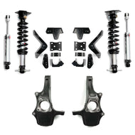 QA1 2019+ Chevrolet Silverado / GMC Sierra 1500 Double Adjustable 4/5in Lowering Kit w/ Spindles