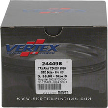 Load image into Gallery viewer, Vertex Pistons Uncategorized Vertex Piston 21-23 Yamaha WR 450 F 450cc Forged High Compression Piston Kit 13.8:1 Comp.

