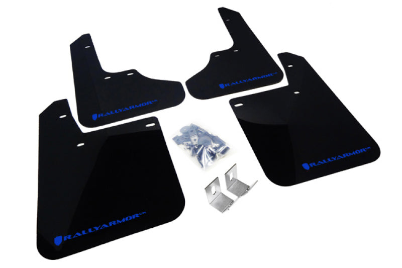 Rally Armor 93-01 Subaru Impreza RS Black UR Mud Flap w/ Blue Logo Mud Flaps Rally Armor   
