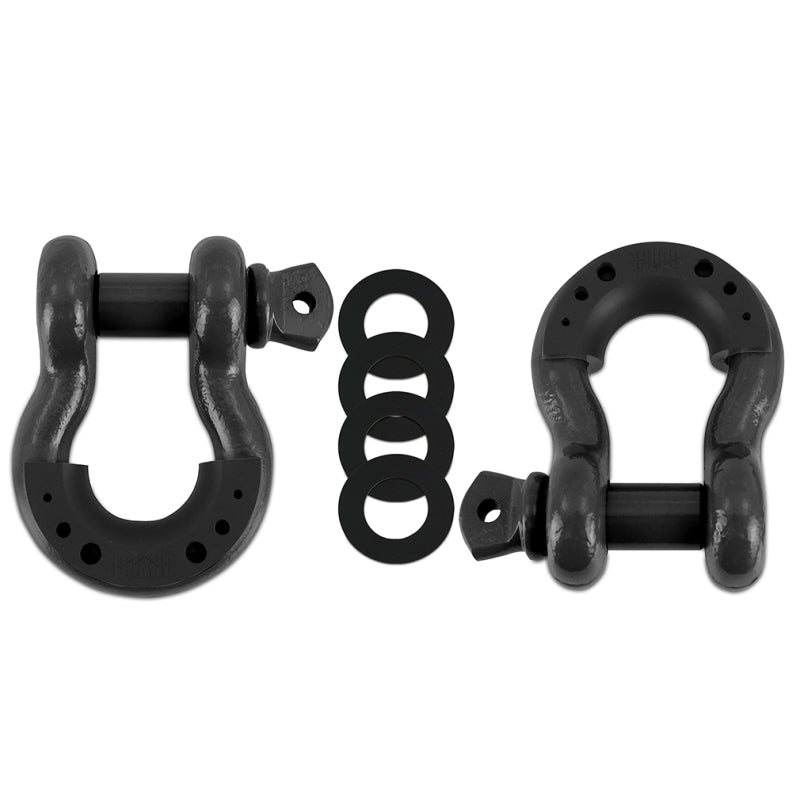 Borne Off-Road 3/4 Steel D-Ring Shackle Set 2 Pieces - Gun Metal Borne Off-Road