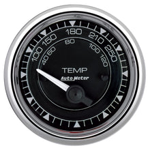 Load image into Gallery viewer, AutoMeter Chrono 2-1/16in 250 Degree Temperature Electric Gauge - Chrome | 9737

